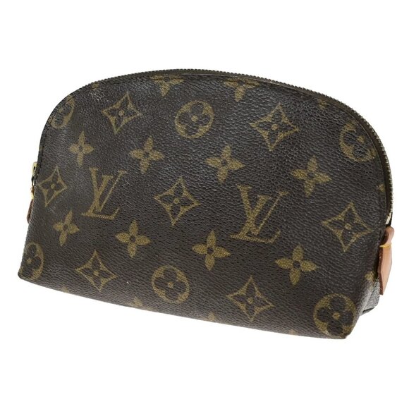 LOUIS VUITTON Pochette Cosmetic Pouch Bag Monogram Leather BN M47515 60YH030 - Picture 1 of 14